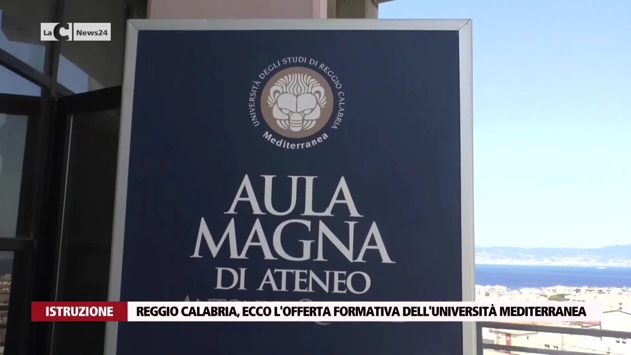 Reggio Calabria, ecco l'offerta formativa dell'Università Mediterranea