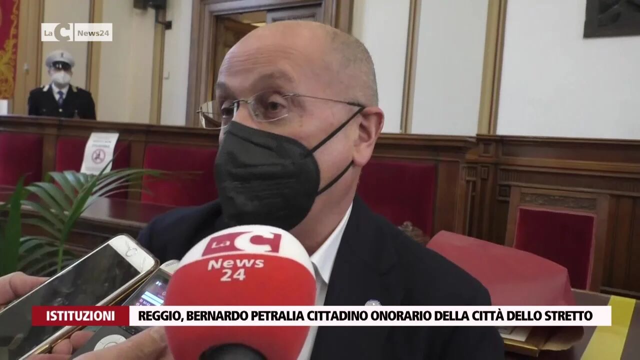 Reggio, Bernardo Petralia cittadino onorario della città dello Stretto