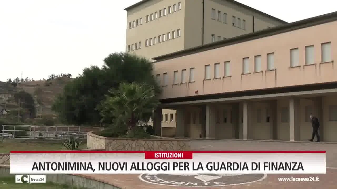 Antonimina, nuovi alloggi per la guardia di finanza