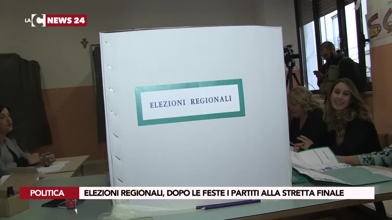 Elezioni Regionali, dopo le feste i Partiti alla stretta finale