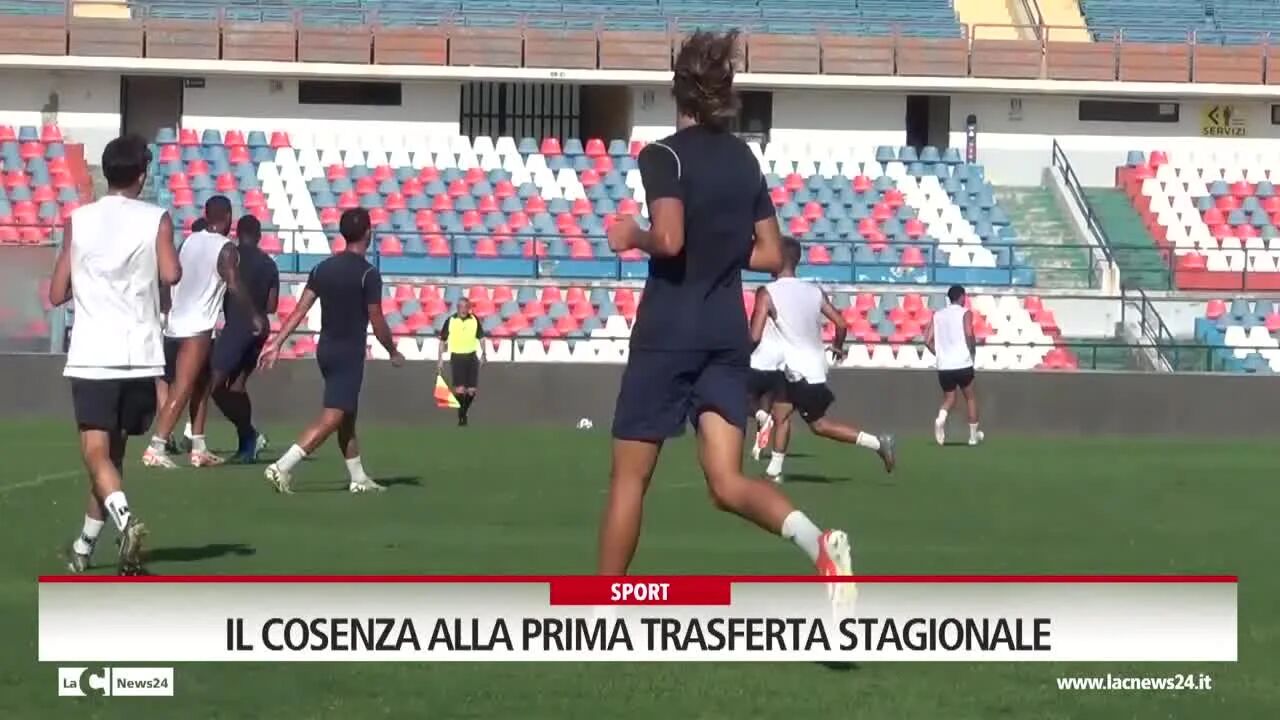 Il Cosenza alla prima trasferta stagionale