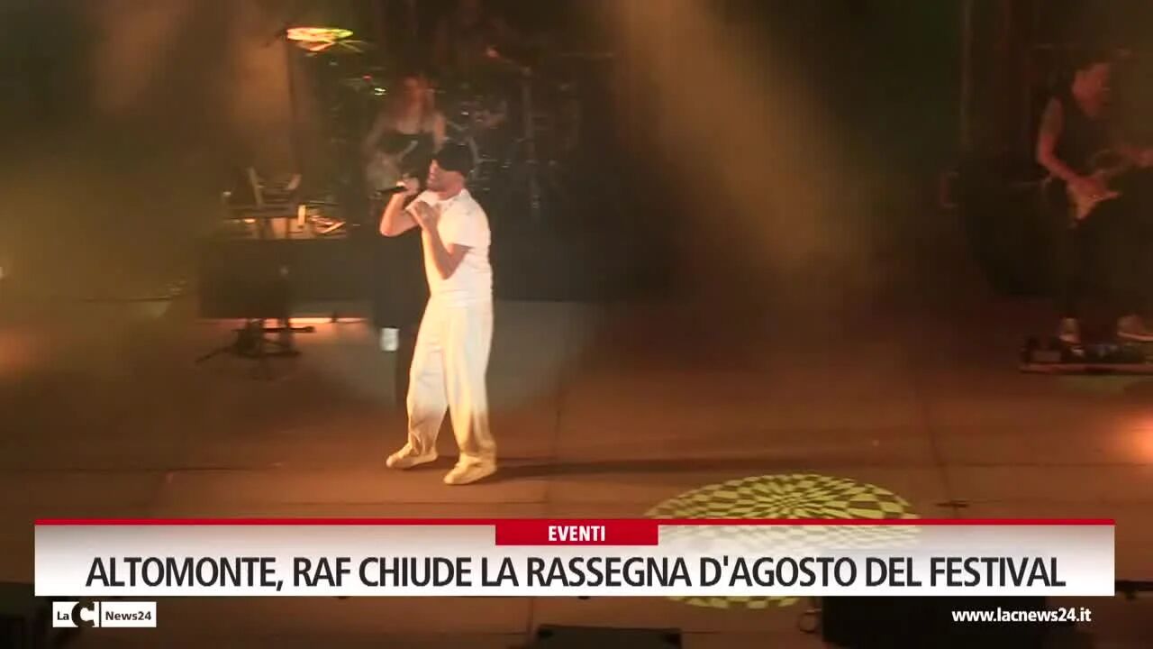 Altomonte, Raf chiude la rassegna d’agosto del festival