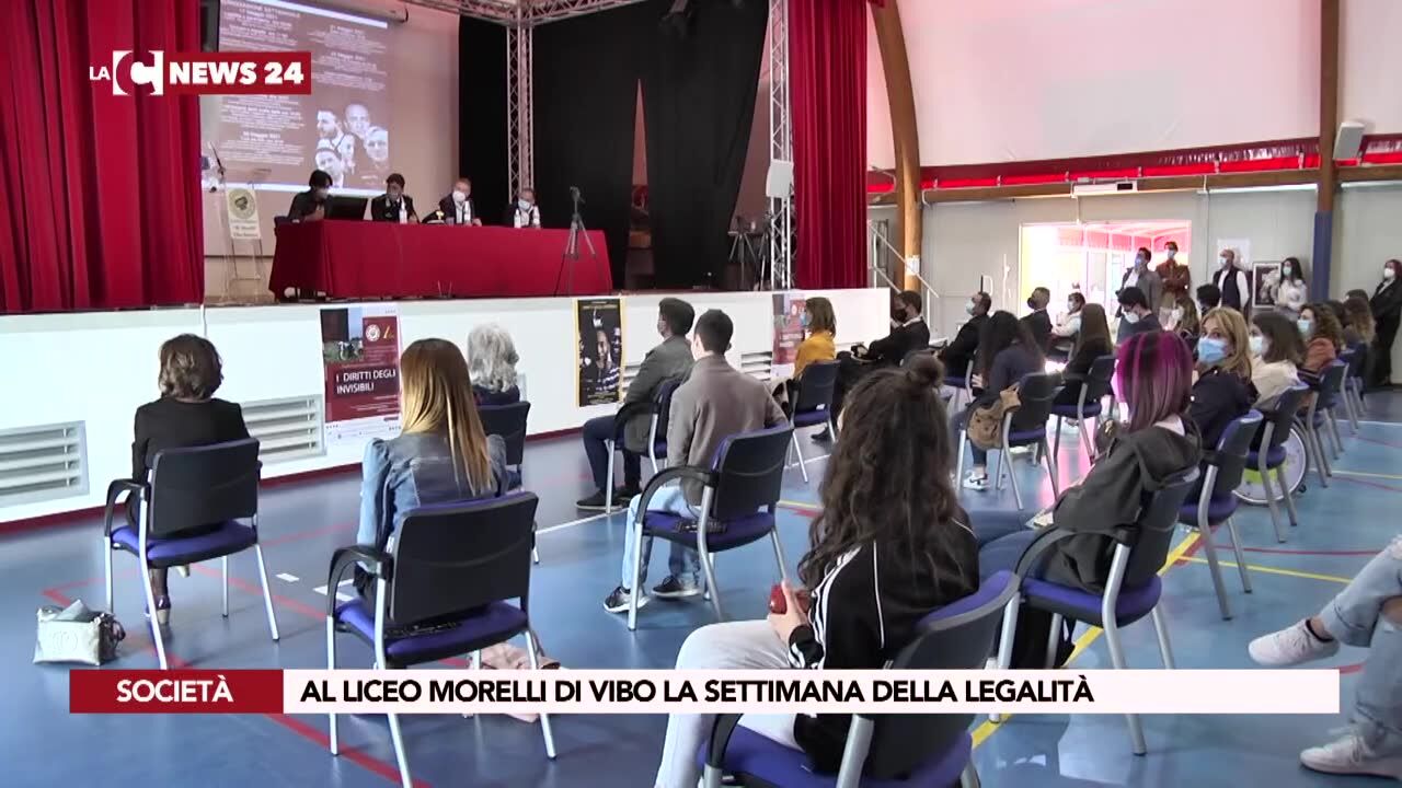 Al Liceo Morelli di Vibo la settimana della legalità