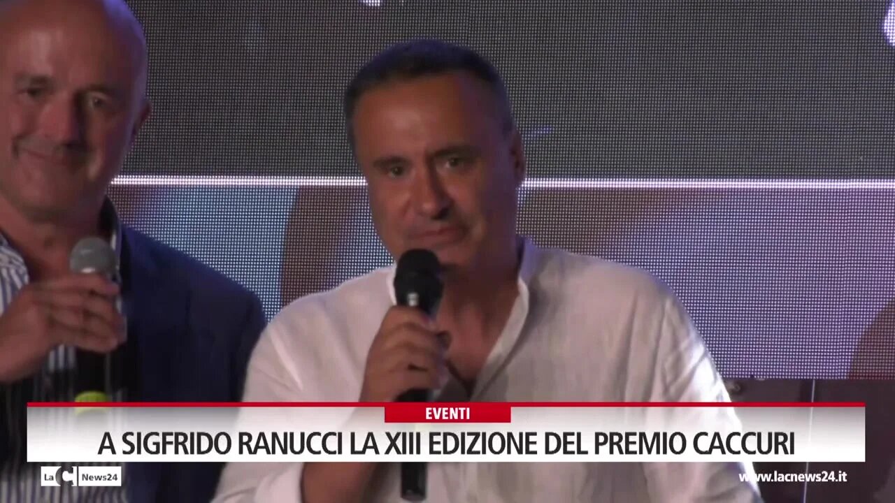 Sigfrido Ranucci vince la XIII edizione del Premio Letterario Caccuri