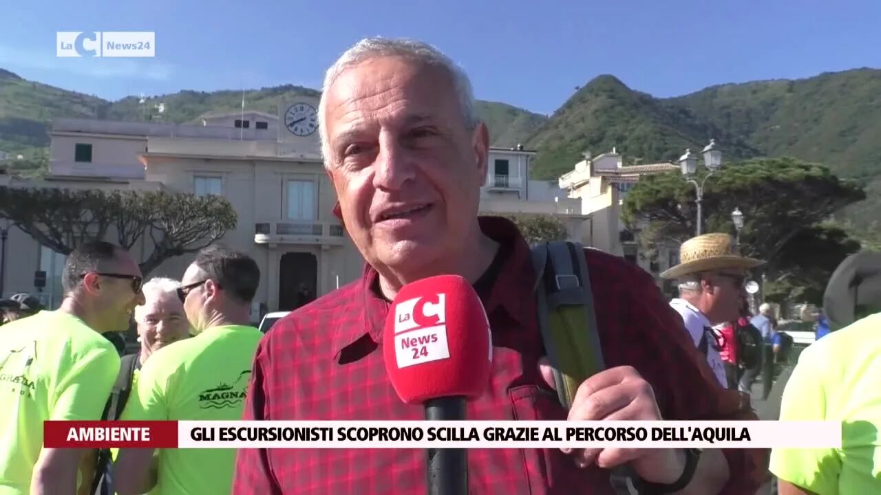 Gli escursionisti scoprono Scilla grazie al percorso dell'aquila
