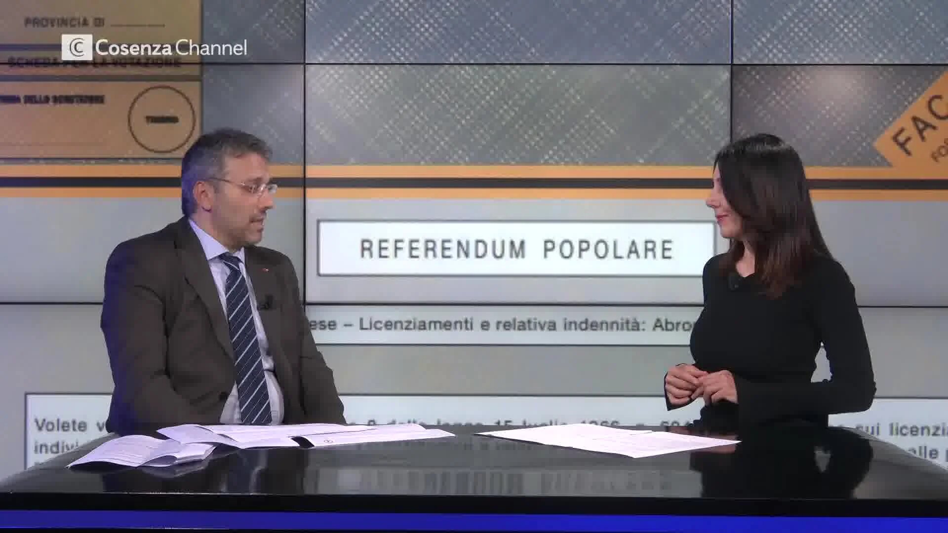 Referendum sul lavoro, il prof Unical Flavio Ponte: «Vi spiego cosa cambia se vince il SI» | VIDEO