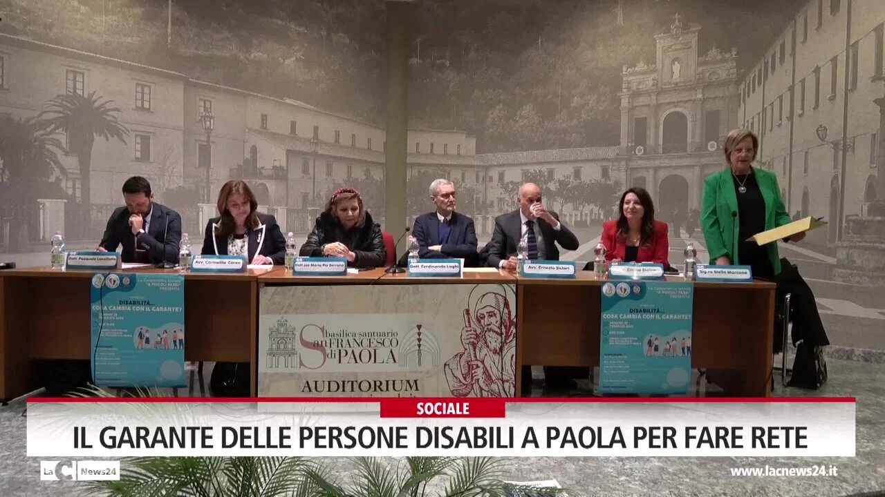 Il garante delle persone disabili a Paola per fare rete