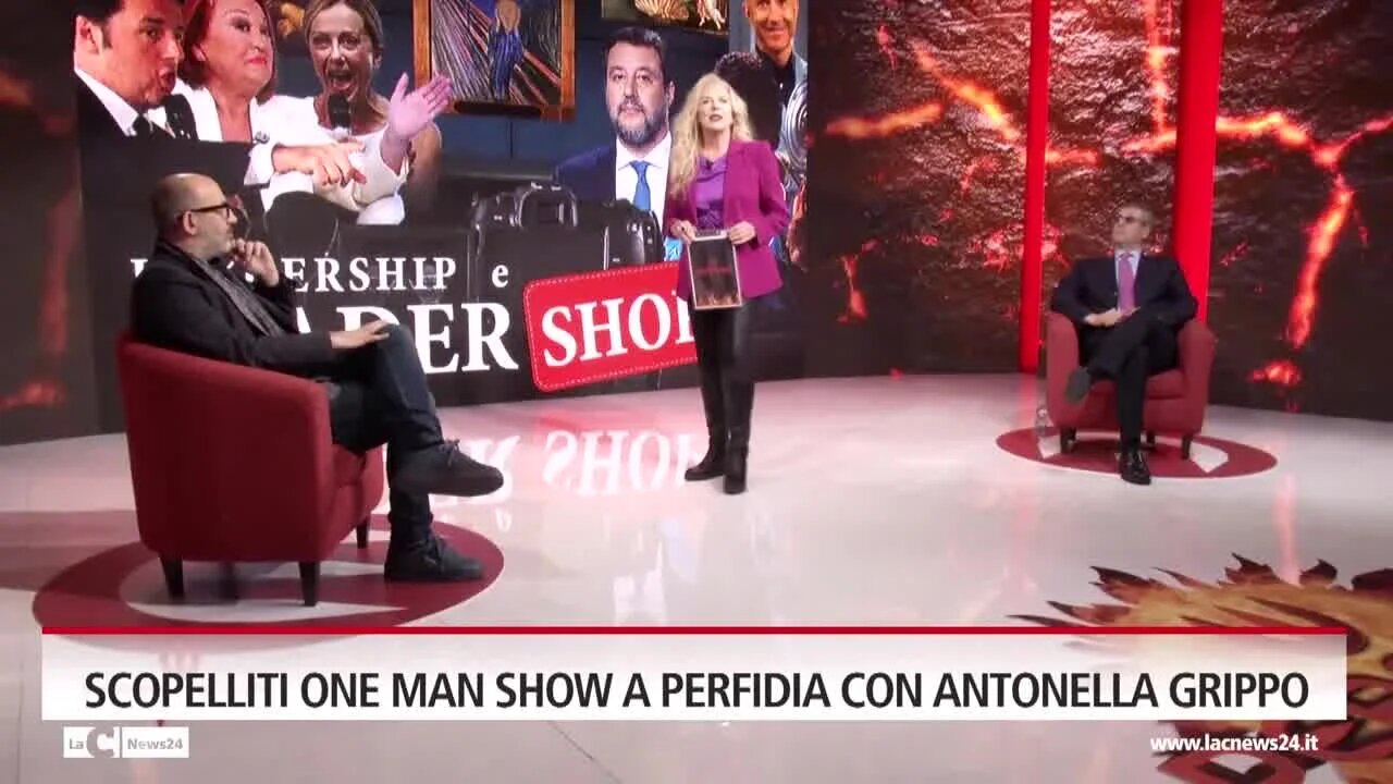 Scopelliti one man show a Perfidia con Antonella Grippo