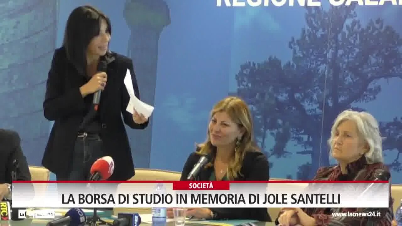 La borsa di studio in memoria di Jole Santelli