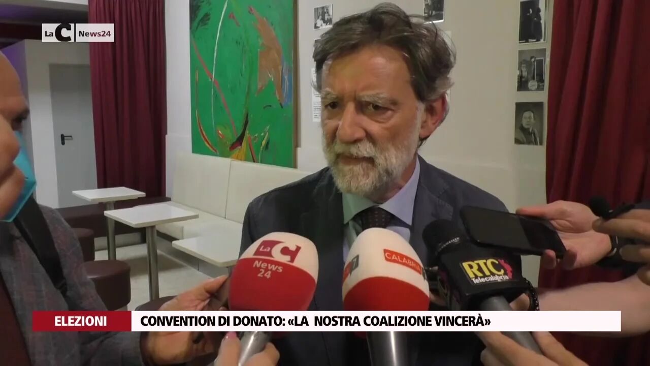 Convention di Donato: «La  nostra coalizione vincerà»