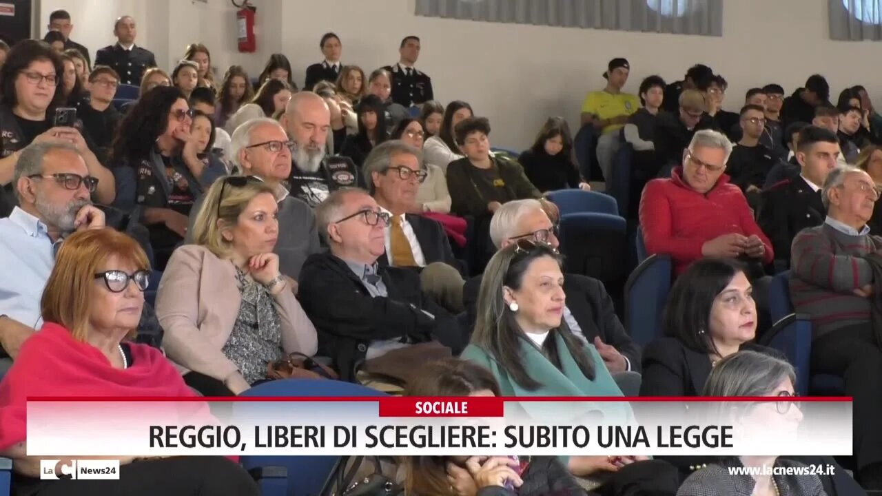 Reggio, liberi di scegliere: subito una legge