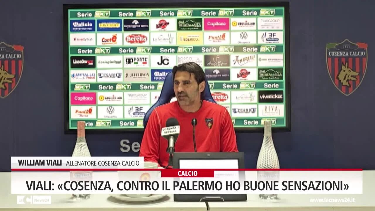 Viali: "Cosenza, contro il Palermo ho buone sensazioni"