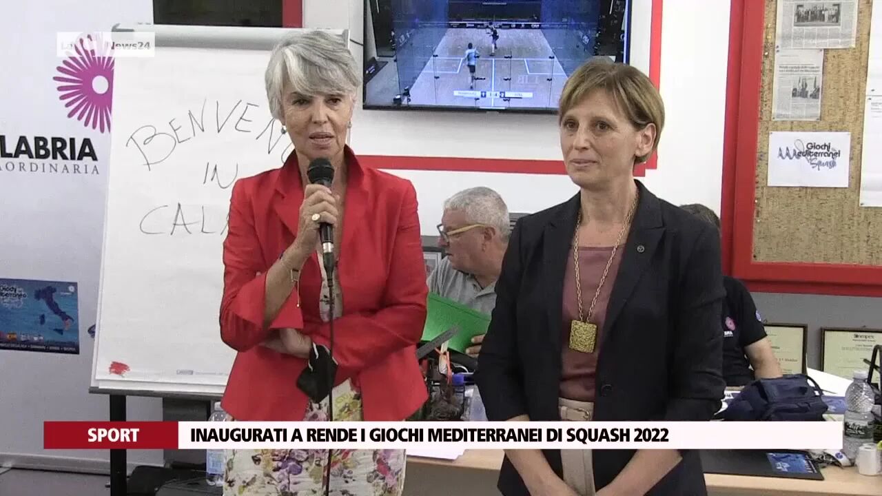 Inaugurati a Rende i giochi mediterranei di squash 2022