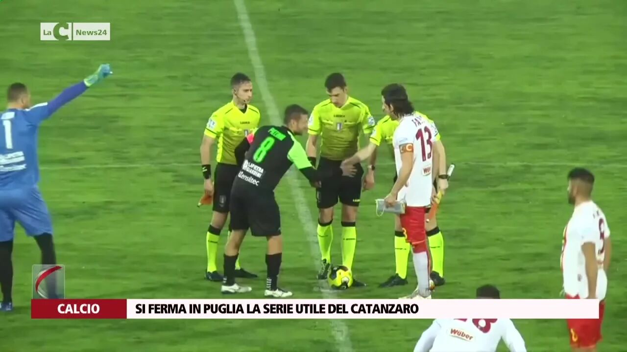 Si ferma in Puglia la serie utile del Catanzaro