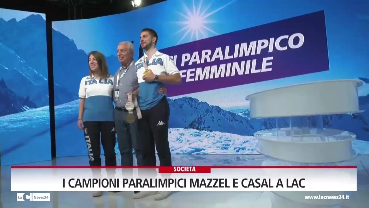 I campioni paralimpici Mazzel e Casal ospiti di  LaC Tv