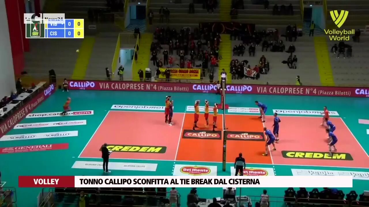 Tonno Callipo sconfitta al tie break dal Cisterna