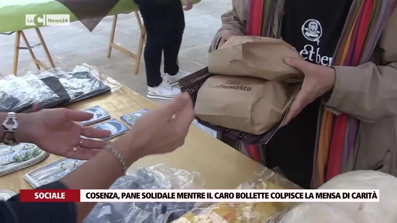 Cosenza, pane solidale mentre il caro bollette colpisce la mensa di carità
