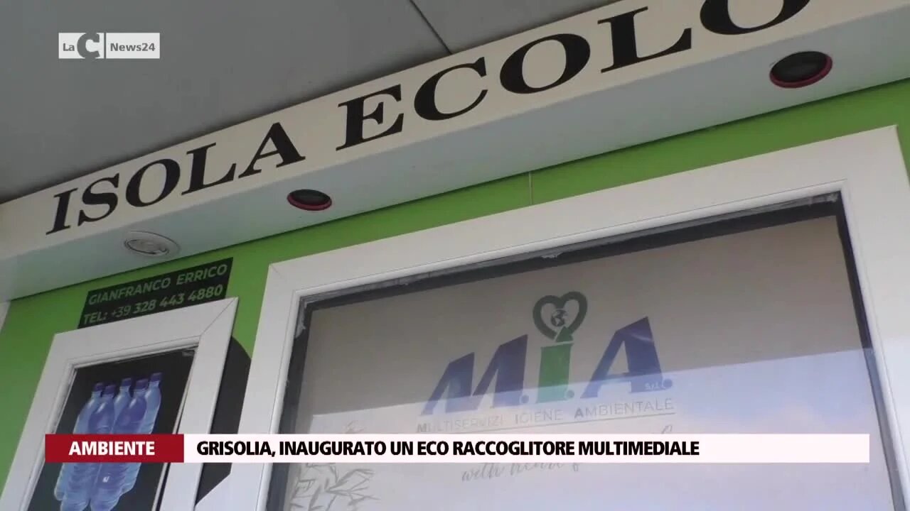 Grisolia, inaugurato un eco raccoglitore multimediale