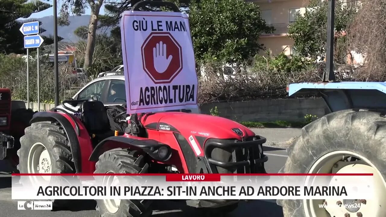 Agricoltori in piazza sit-in anche ad Ardore Marina