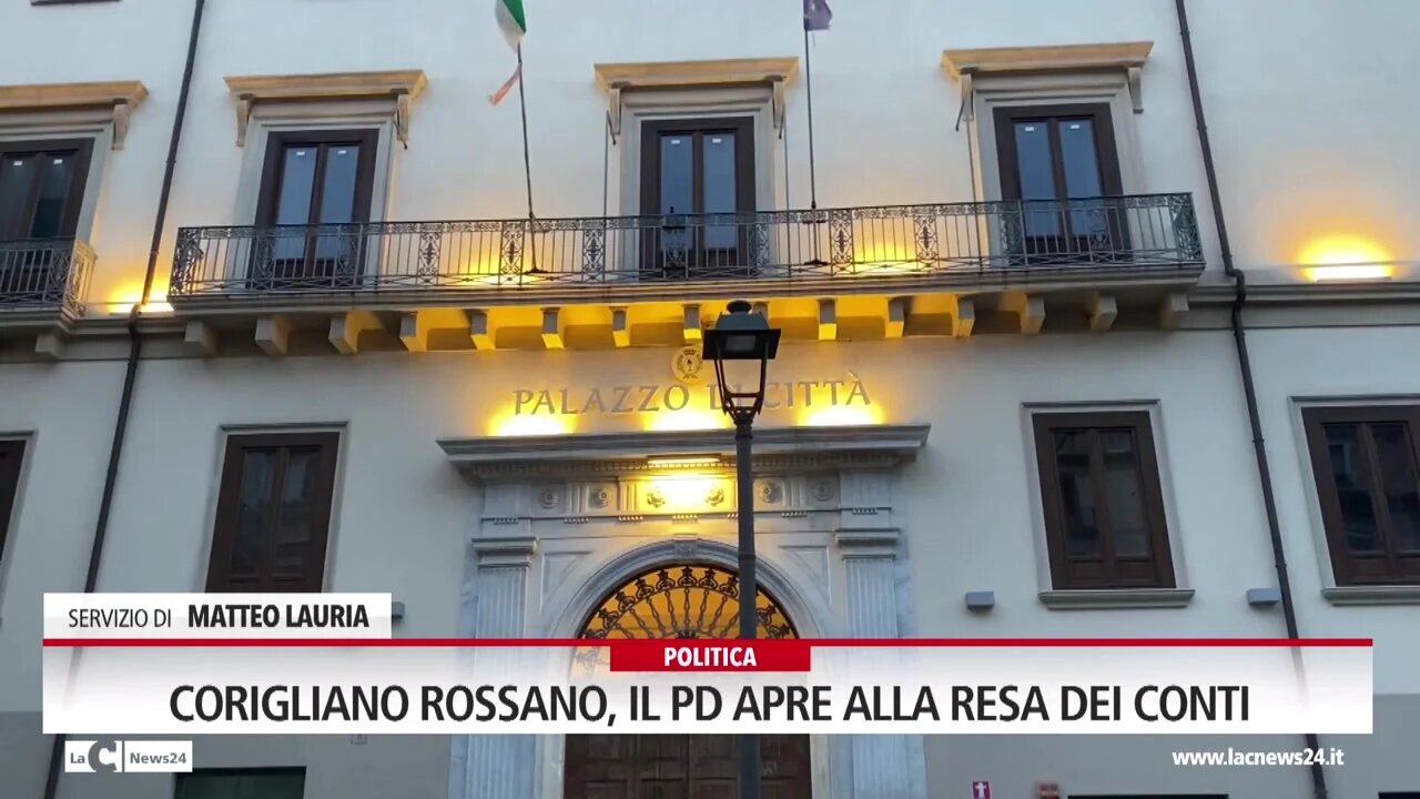 Corigliano Rossano, il Pd apre alla resa dei conti