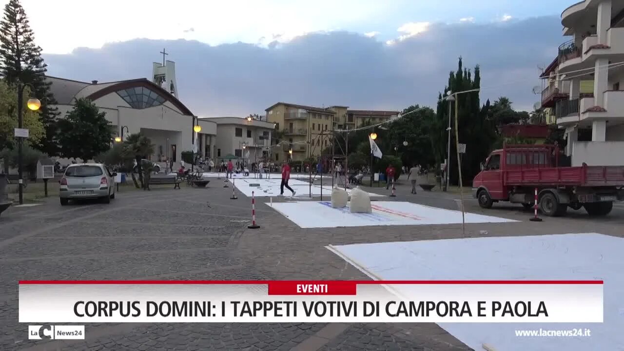 Corpus Domini i tappeti votivi di Campora e Paola