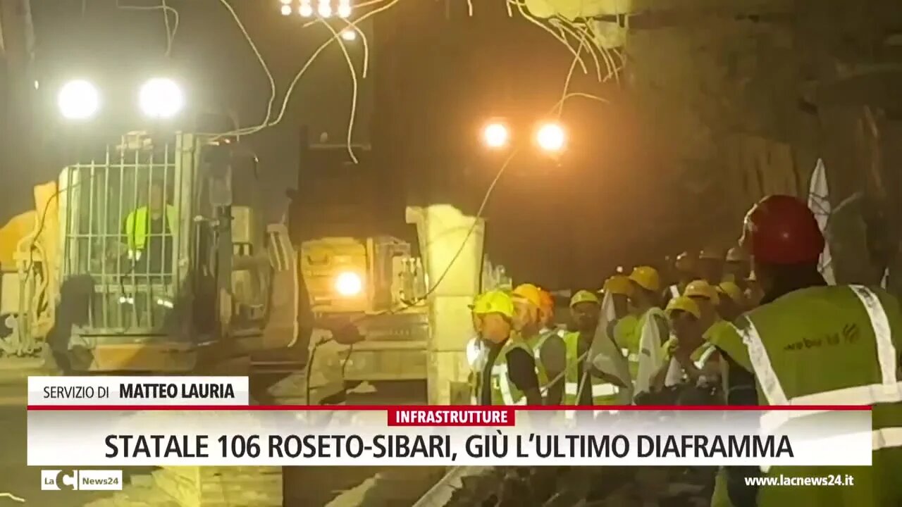 Statale 106 Roseto-Sibari, giù l’ultimo diaframma