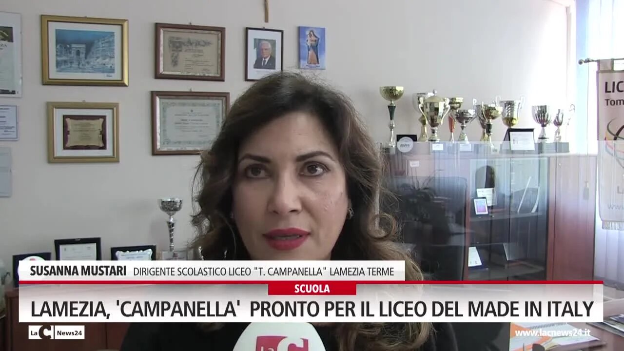 Lamezia, 'Campanella'  pronto per il liceo del made in Italy