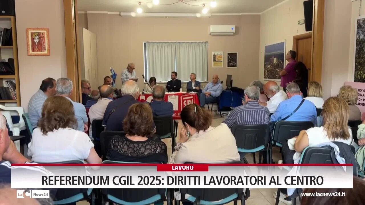 Referendum CGIL 2025 diritti lavoratori al centro