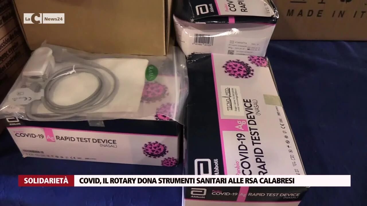Covid, il Rotary dona strumenti sanitari alle Rsa calabresi