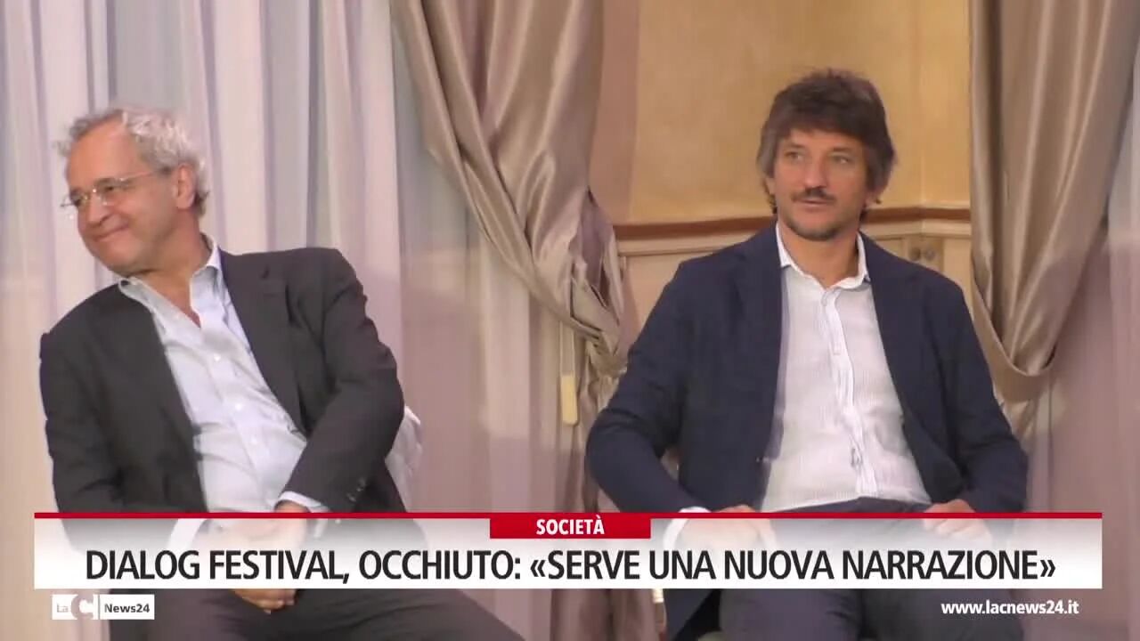 Dialog Festival, Occhiuto: "Serve una nuova narrazione"