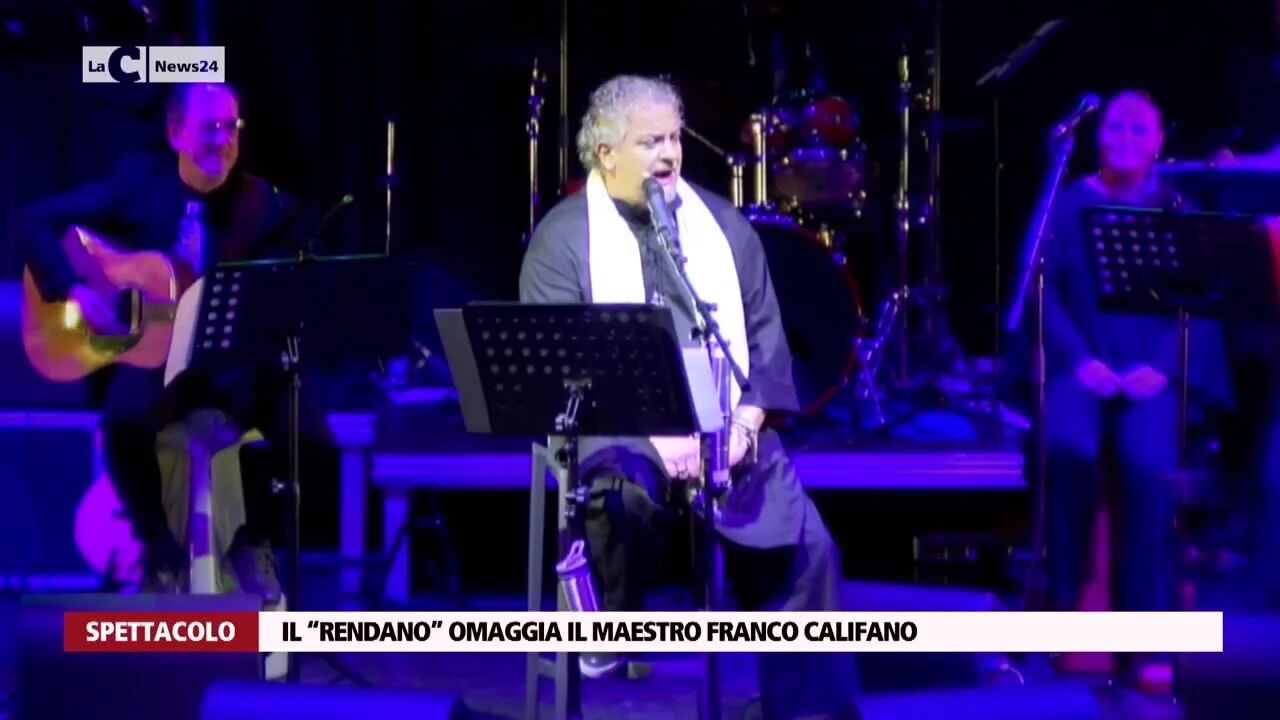 Il “Rendano” omaggia il maestro Franco Califano