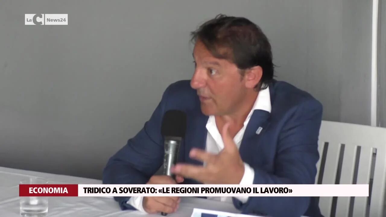 Tridico a Soverato: «Le regioni promuovano il lavoro»