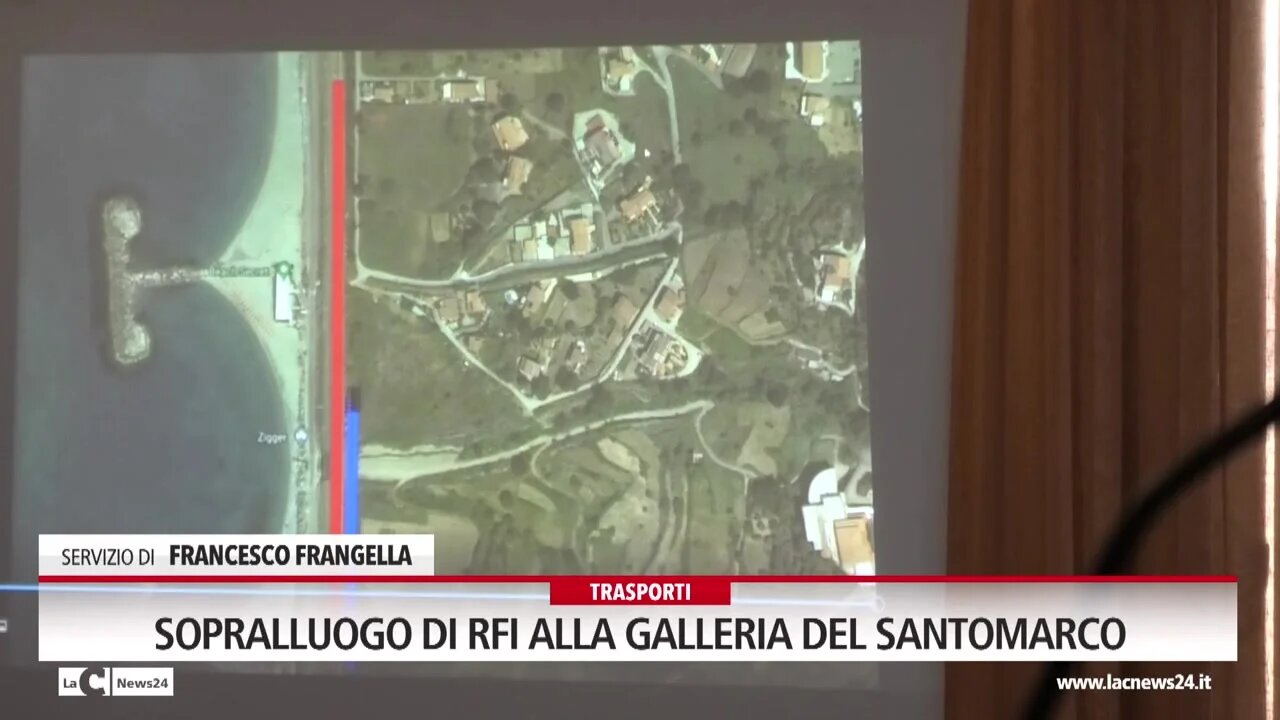 Sopralluogo di Rfi alla galleria del Santomarco