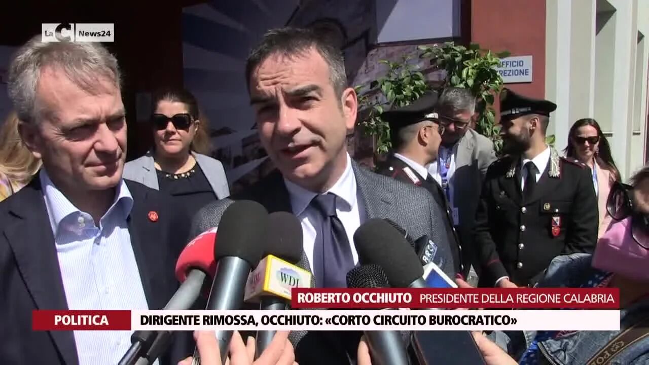 Politica dirigente rimossa, Occhiuto: «Corto circuito burocratico»