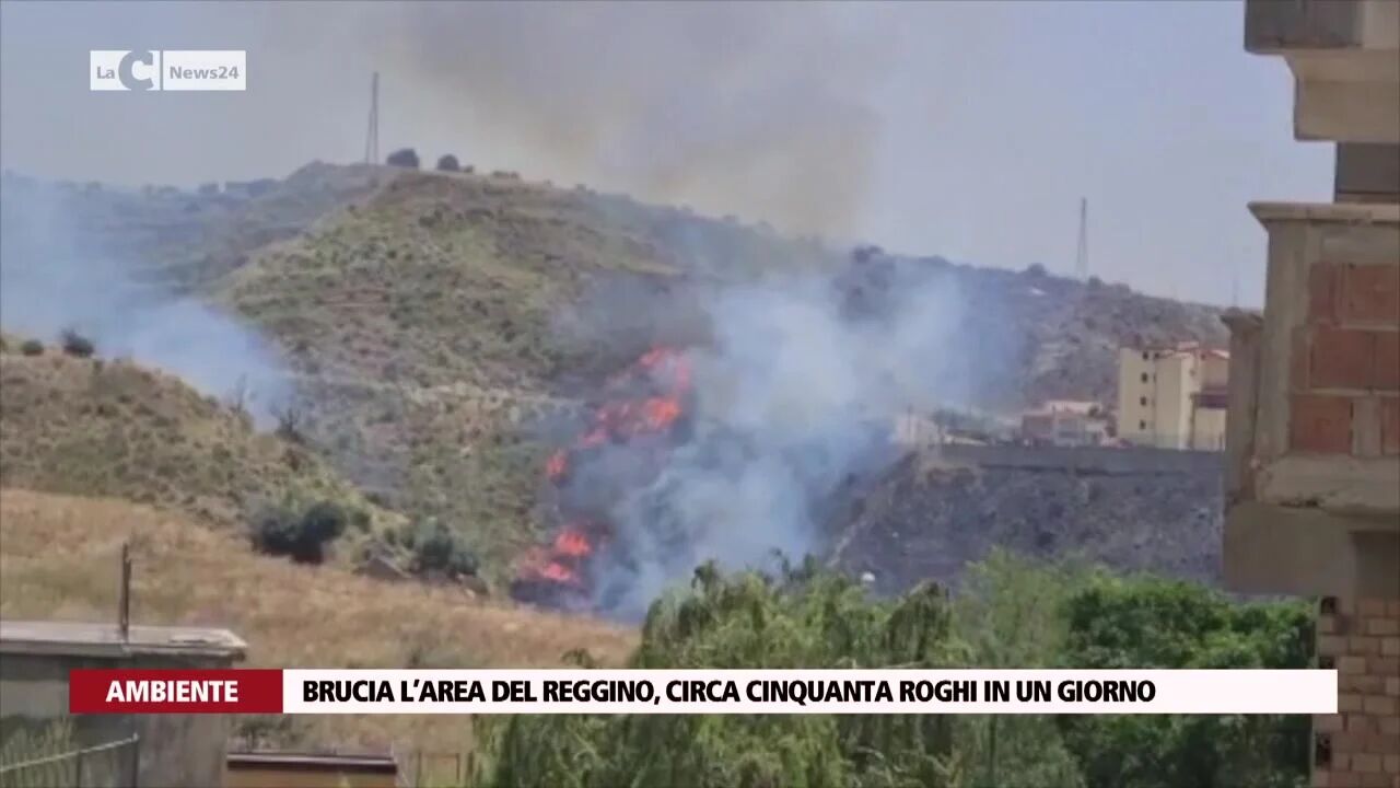 Brucia l’area del reggino, circa cinquanta roghi in un giorno
