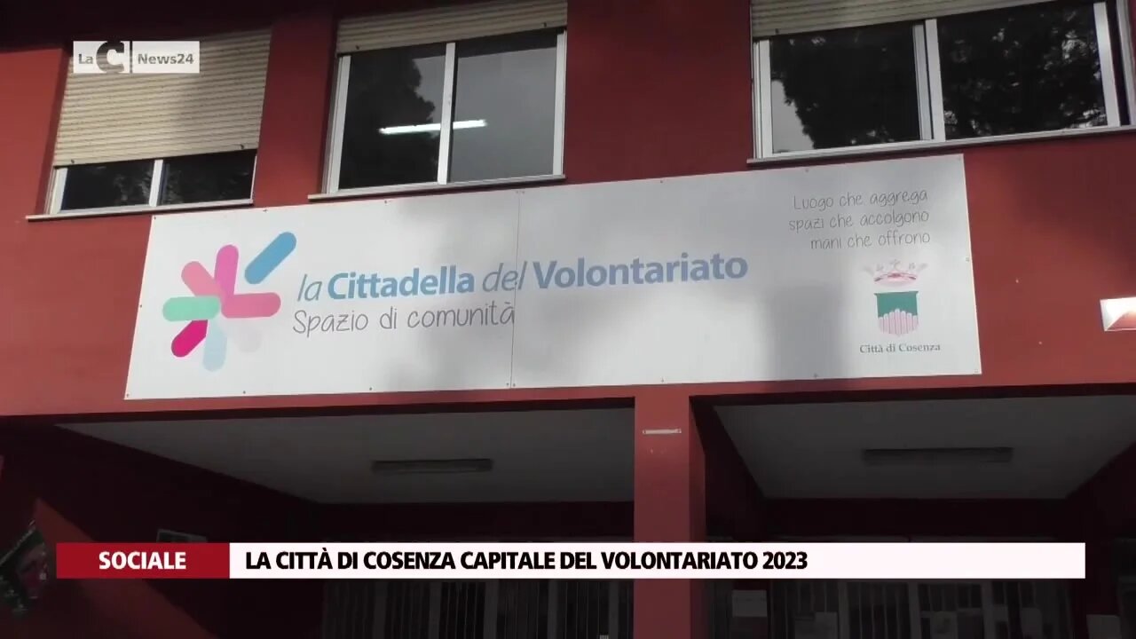 La città di Cosenza capitale del volontariato 2023