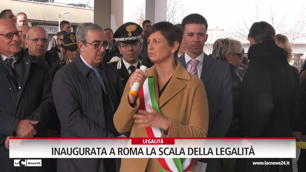 Inaugurata a Roma la scala della legalità