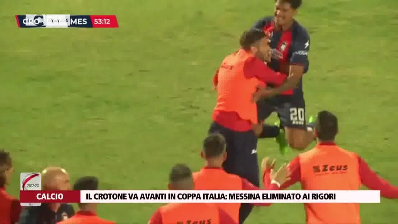 Il Crotone va avanti in Coppa Italia: Messina eliminato ai rigori