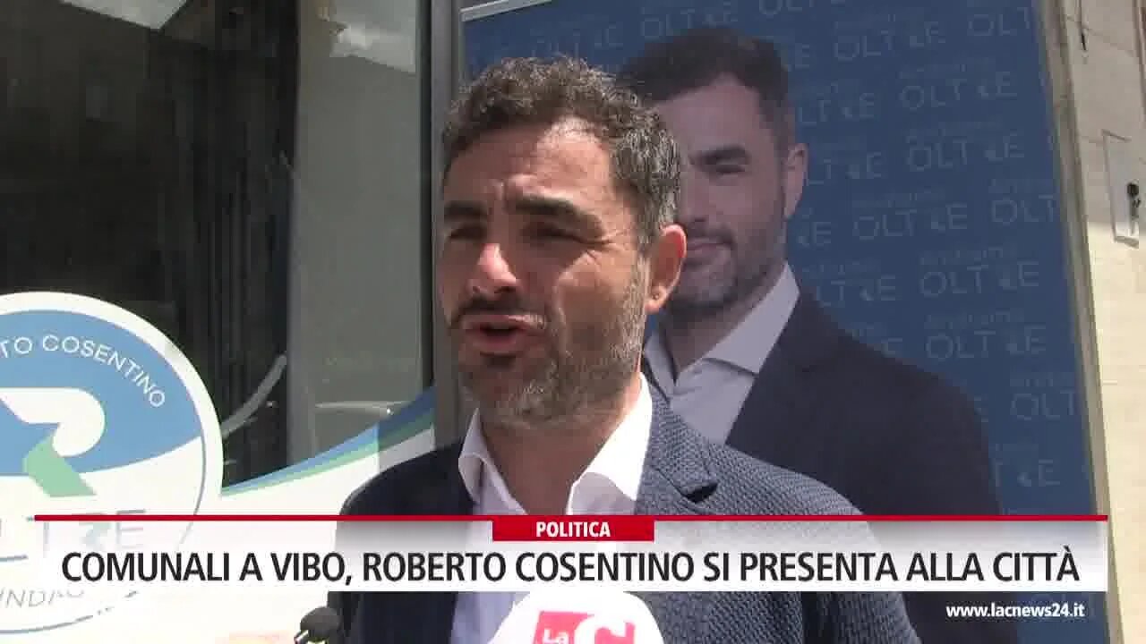 Comunali a Vibo, Roberto Cosentino si presenta alla città