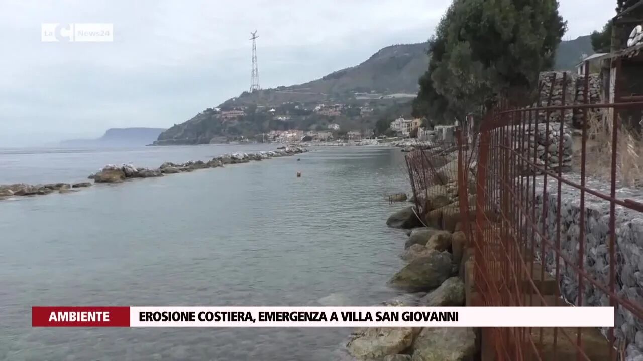 Erosione costiera, emergenza a Villa San Giovanni