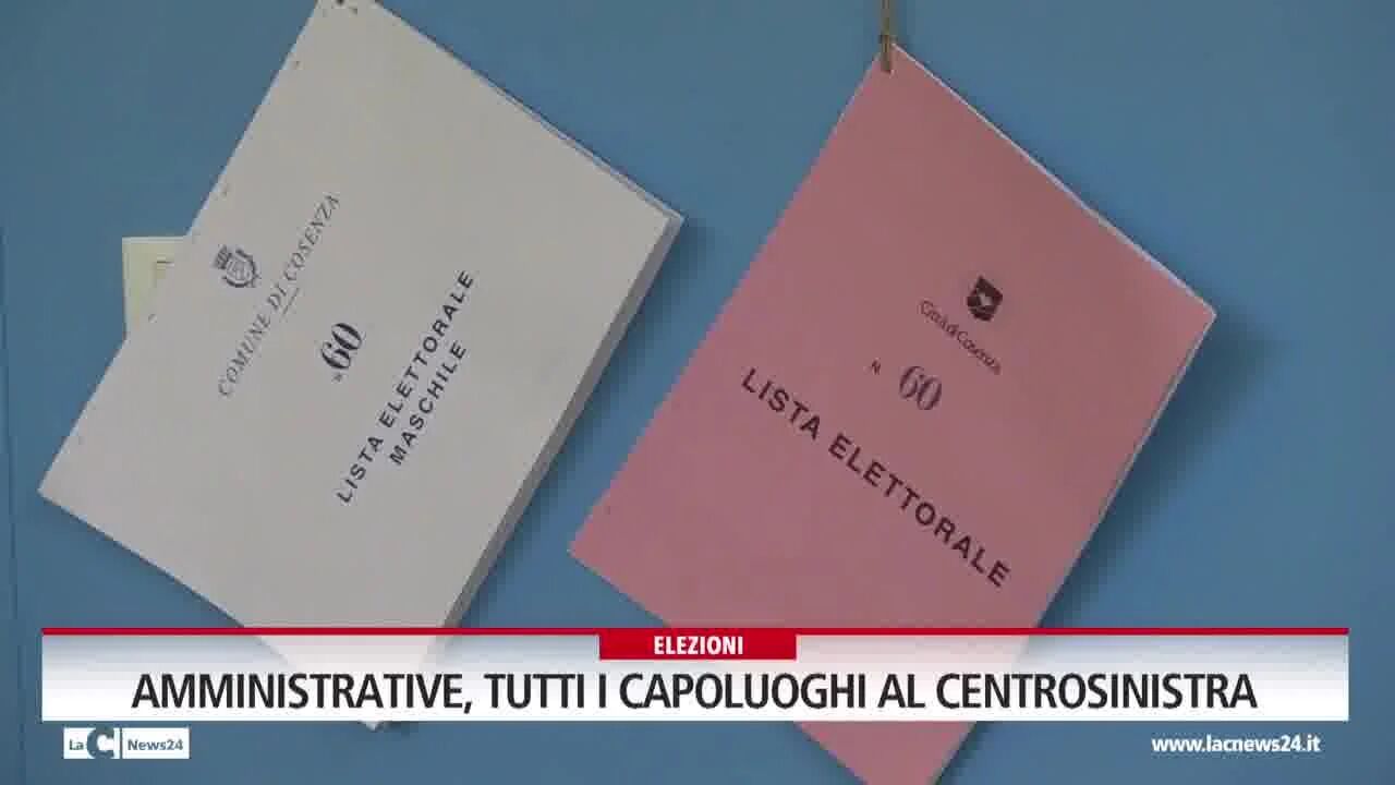 Amministrative, tutti i capoluoghi al centrosinistra