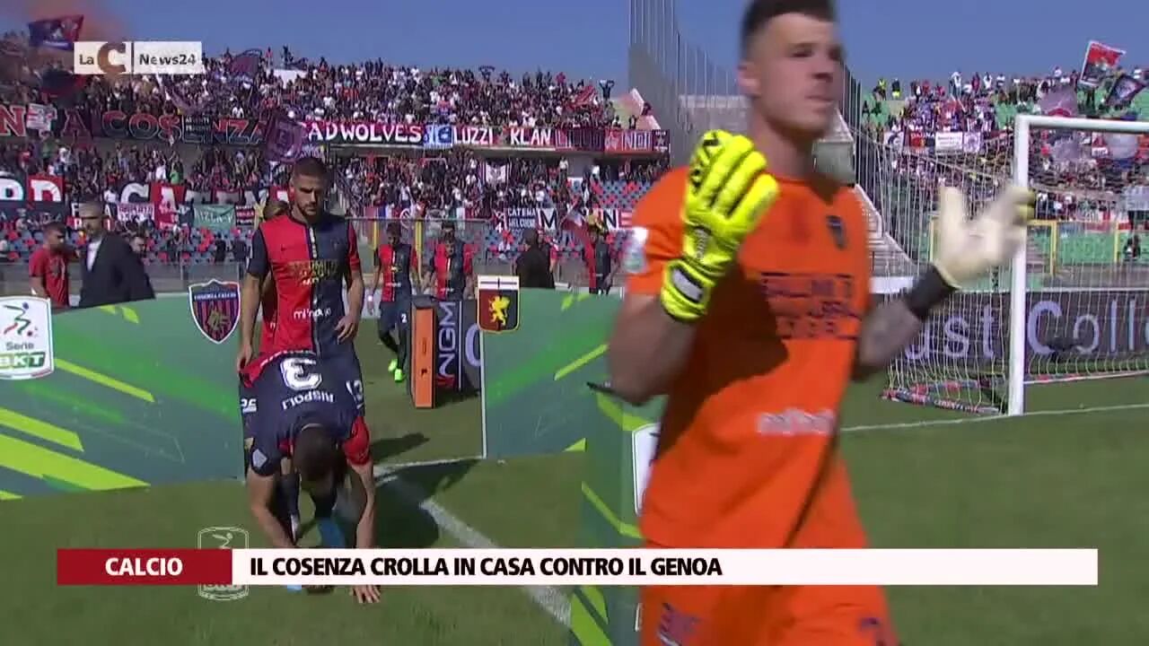 Il Cosenza crolla in casa contro il Genoa