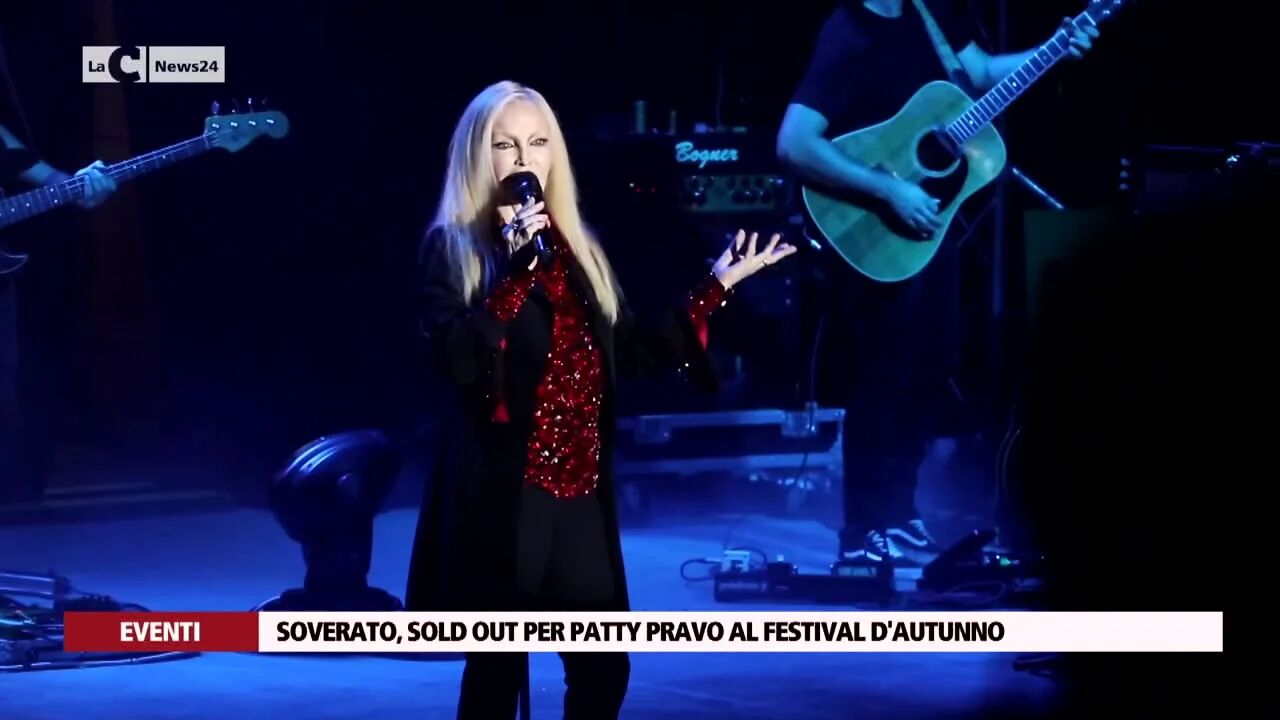 Soverato, sold out per Patty Pravo al Festival d'Autunno