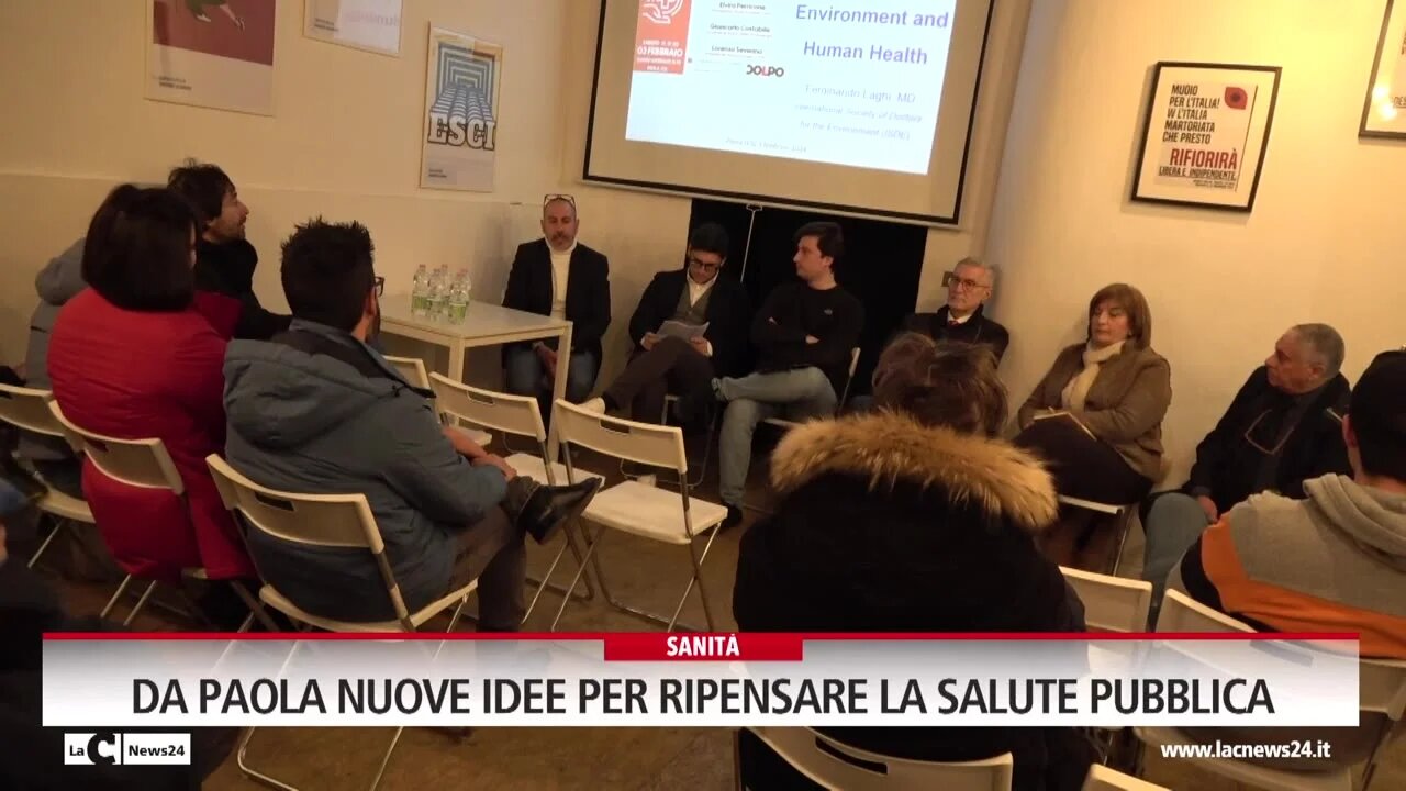 A Paola si discute di salute pubblica, Laghi: «Non c’è differenza tra sanità e ambiente. Venendo qui ho visto molti scempi»