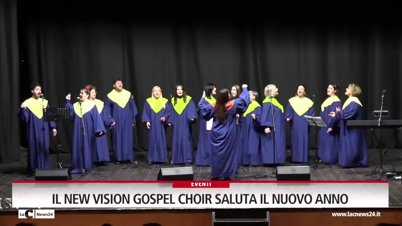 Il New Vision Gospel Choir saluta il nuovo anno al teatro di Soverato lanciando un messaggio di speranza
