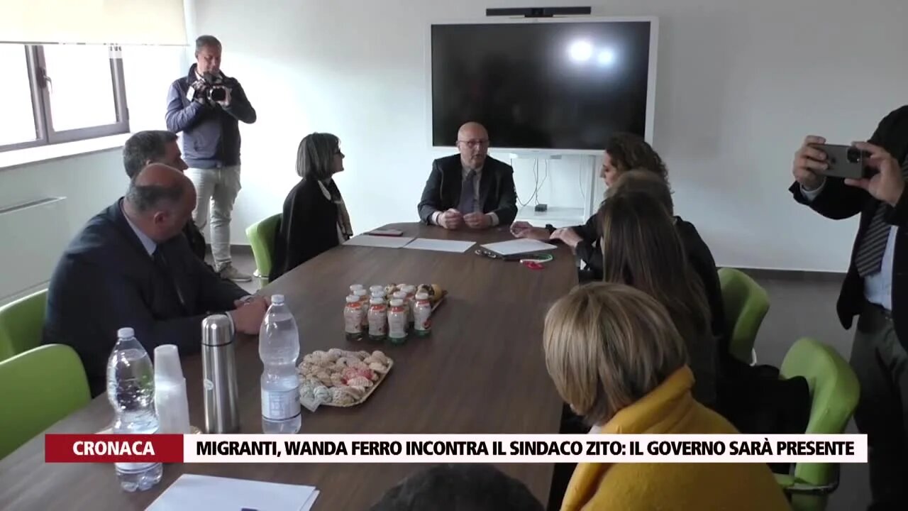 Migranti, Wanda Ferro incontra il sindaco Zito: il Governo sarà presente