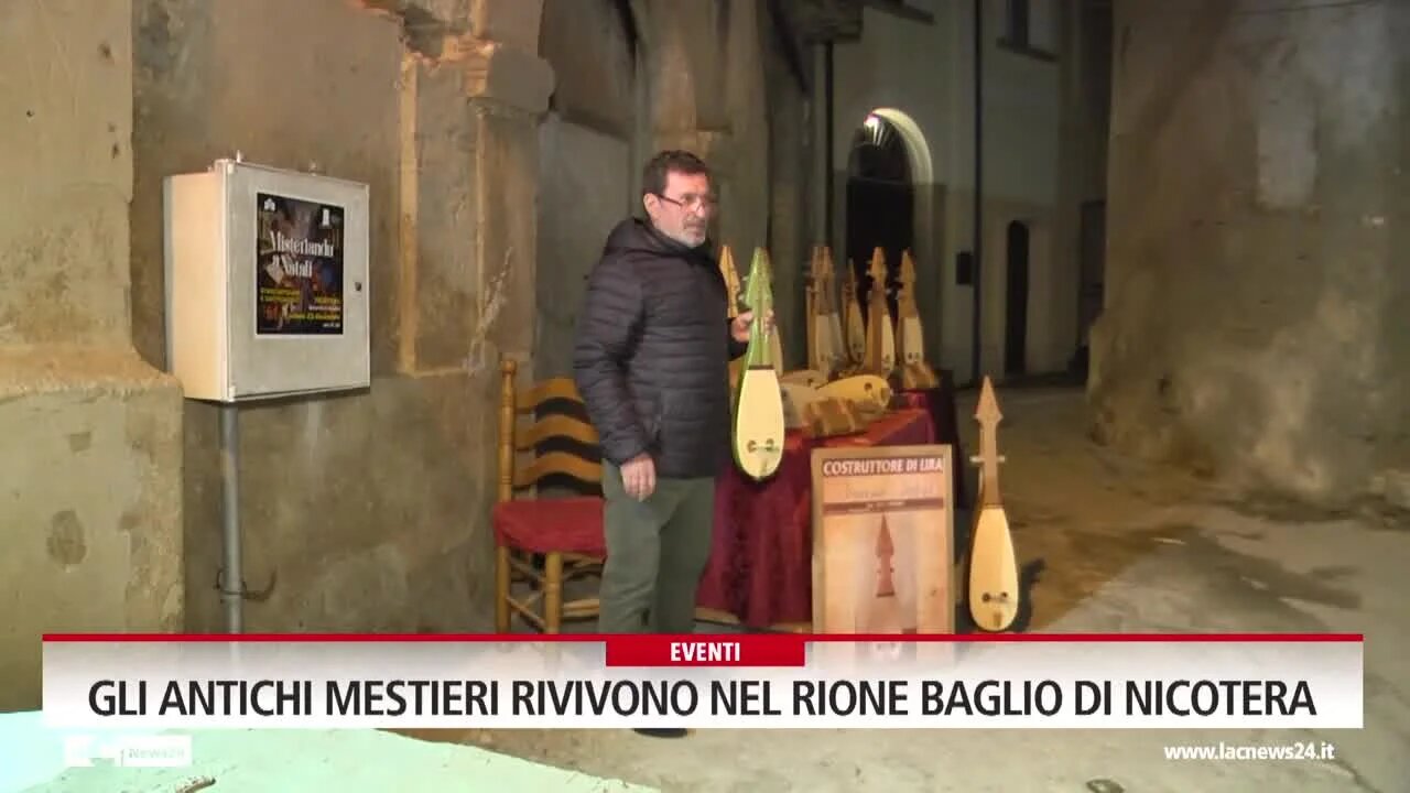 Gli antichi mestieri rivivono nel rione Baglio di Nicotera