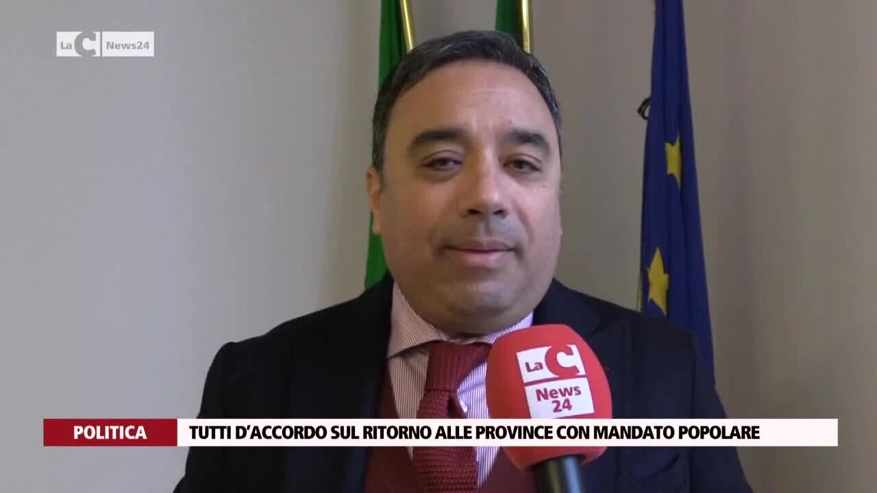 Tutti d’accordo sul ritorno alle Province con mandato popolare