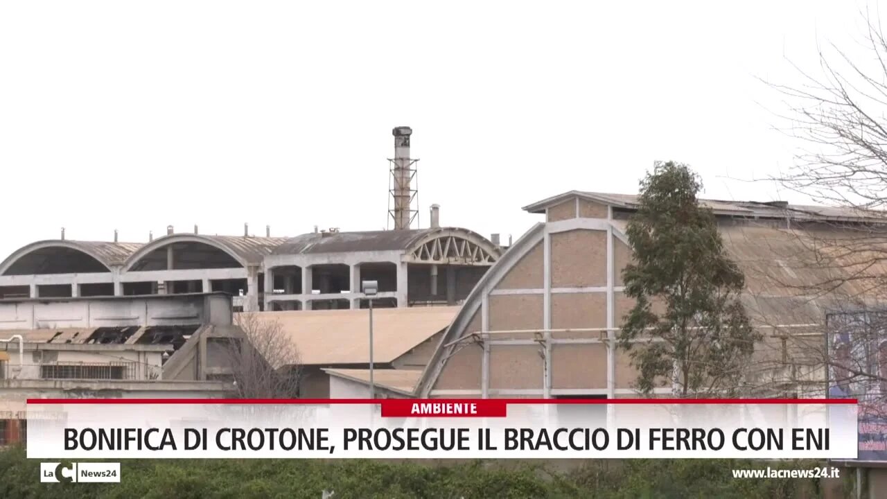 Bonifica di Crotone, prosegue il braccio di ferro con Eni