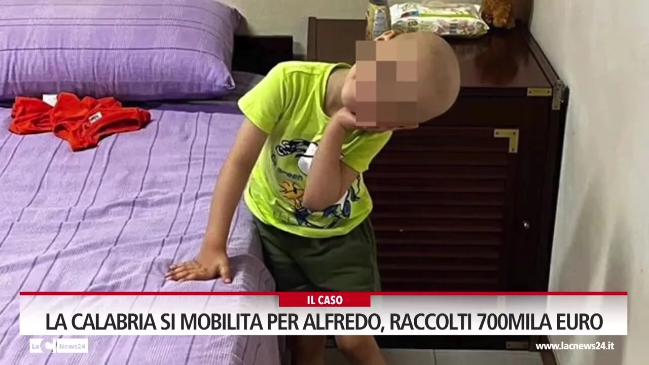 La Calabria si mobilita per Alfredo, raccolti 700mila euro